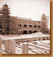 The West Bathhouse during construction circa 1930