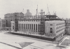 The construction of South Hall (later renamed Butler Library)