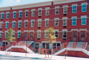 front face of Fifth Ave. homes apartment building